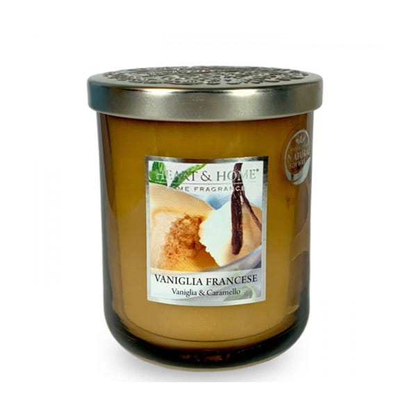 Candela Vaniglia Francese – Giara Grande da 340 g | Heart & Home