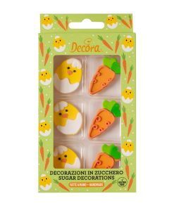 Pulcini e carote in zucchero