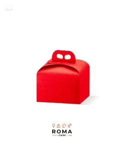 PORTAPANETTONE BASSO ROSSO
