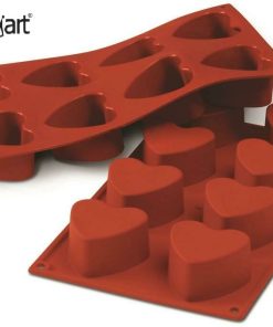 Stampo in silicone cuori 8 cavità