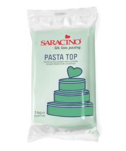 Pasta di Zucchero Top per Copertura, Verde, 1kg – Saracino