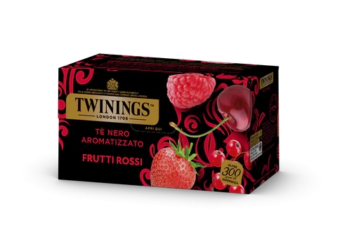 Tè Nero Aromatizzato ai Frutti Rossi, 25 Filtri – Twinings