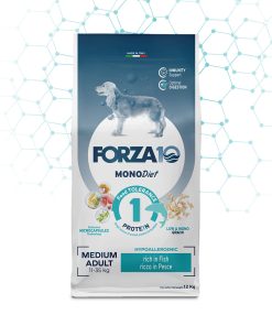 Forza 10 Medium Adult Mono Diet, Pesce, 12kg