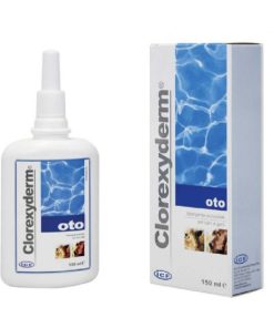 ICF, Clorexyderm Oto, Detergente Auricolare Cani e Gatti, 150ml