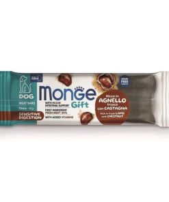 Monge Gift, Barrette Sensitive Digestion, Agnello e Castagna, 40g