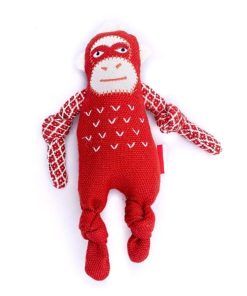 Beco, Orango Peluche per Cani con Squeaker, Materiale 100% Riciclato