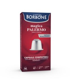 Caffè Borbone 10 Capsule Miscela Magica Palermo Compatibili Nespresso
