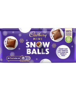 Cadbury mini Snow Balls barretta di cioccolato 110g