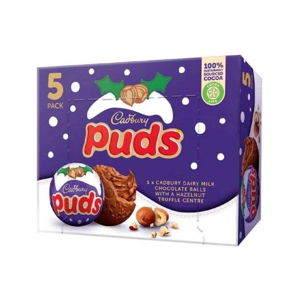 Cadbury Puds cioccolatini natalizi 5pz 175g - immagine 2