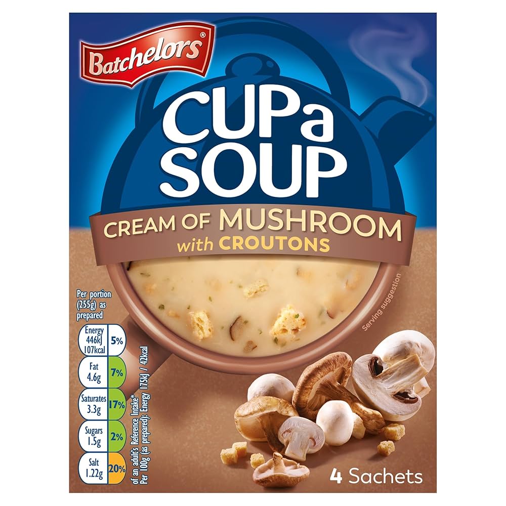 Batchelors Cup A Soup Funghi con Crostini 99g – 4 porzioni