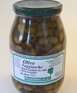 OLIVE TAGGIASCHE DENOCCIOLATE IN OLIO EXTGRAVERGINE
