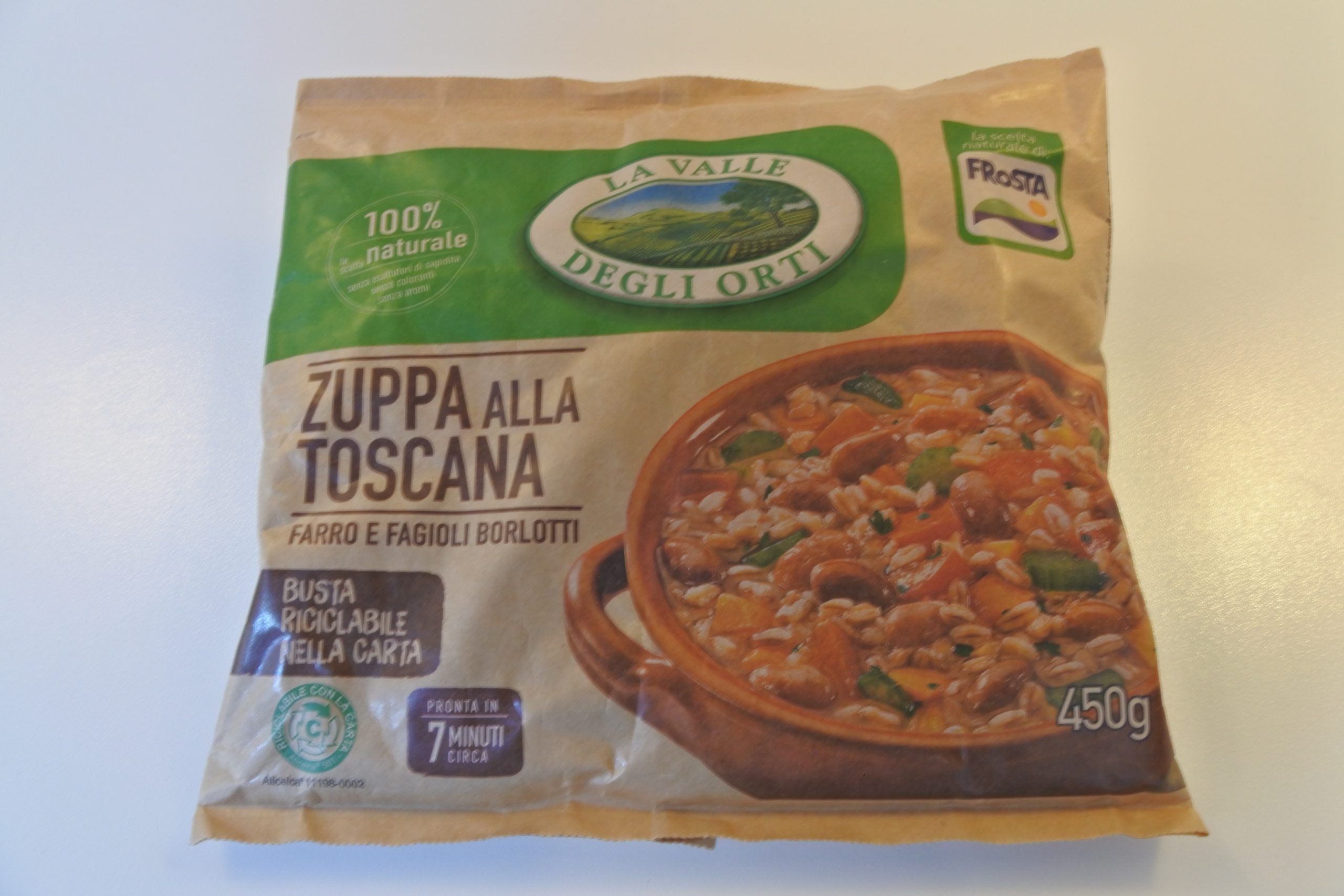 ZUPPA ALLA TOSCANA LA VALLE DEGLI ORTI
PRONTA IN 7 MINUTI