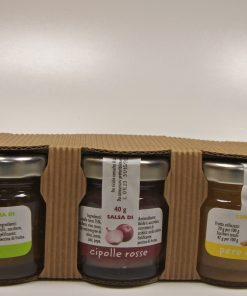 TRIS DI SALSE PER FORMAGGI ( FICHI, CIPOLLE ROSSE , PERE E ZENZERO )
SAPORI DI MONTAGNA