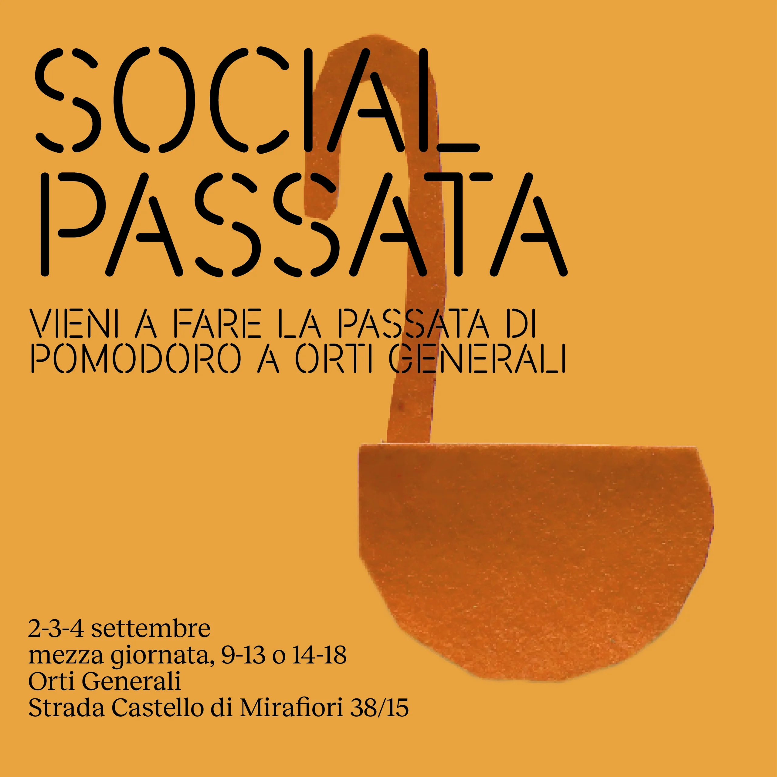 SOCIAL PASSATA – DOM. 4 SETTEMBRE, 9-13
