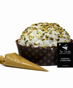 Panettone Artigianale al Pistacchio Siciliano da 1 Kg