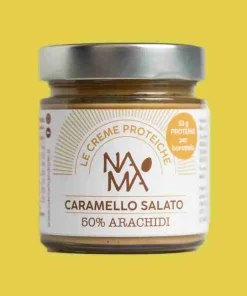 Crema proteica di arachidi al caramello salato (53 g. di proteine per barattolo)