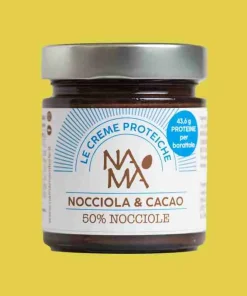 Crema proteica di nocciola e cacao (43,6 g proteine per barattolo)
