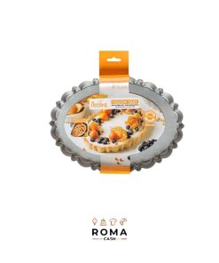 STAMPO CROSTATA OVALE SMERLATO CON FONDO RIMOVIBILE