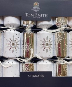 Tom Smith Silver Snowflake Christmas Crackers 6pcs