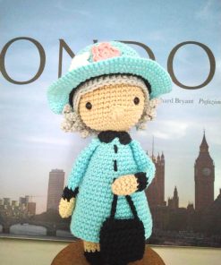 Queen Elizabeth crocheted doll