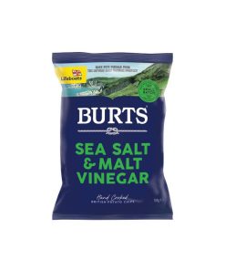 Burts sea Salt & Malt Vinegar Potato Chips 150g