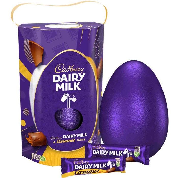 Cadbury Special Gesture Uovo di Pasqua Cioccolato al Latte e Caramello 245g