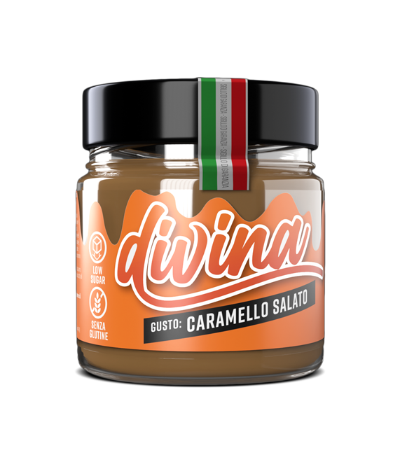 Divina Caramello salato – Crema proteica spalmabile