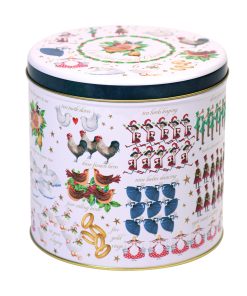 Farmhouse Biscuits Biscotti in Scatola di Latta ’12 Days Of Christmas’