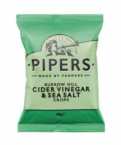 Pipers Cider Vinegar & Sea Salt Crisps 40g