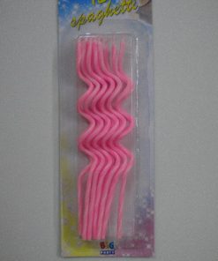 Candeline spaghetti rosa