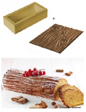 Kit stampo in silicone effetto legno