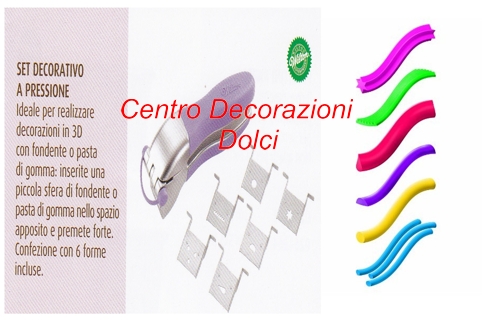 Set decorativo a pressione 6 disegni