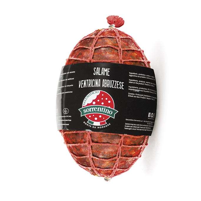 Salame Ventricina Abruzzese originale in vescica “Sorrentino”