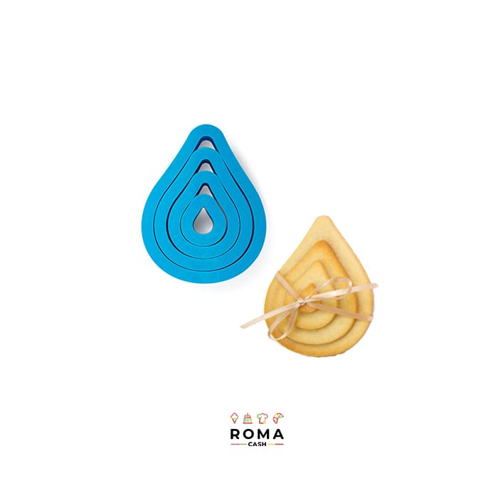 SET 4 TAGLIAPASTA GOCCIA PLASTICA