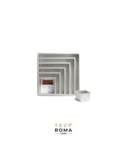 TEGLIA ALLUMINIO QUADRATA VARIE MISURE