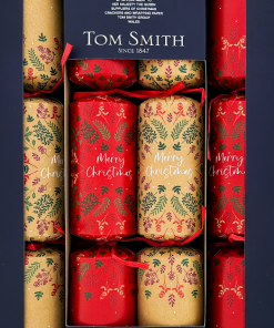 Tom Smith Christmas Crackers Beige e Rosse 8pz