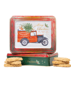 Famhouse Vintage Van Tin Box With Biscuits 400g